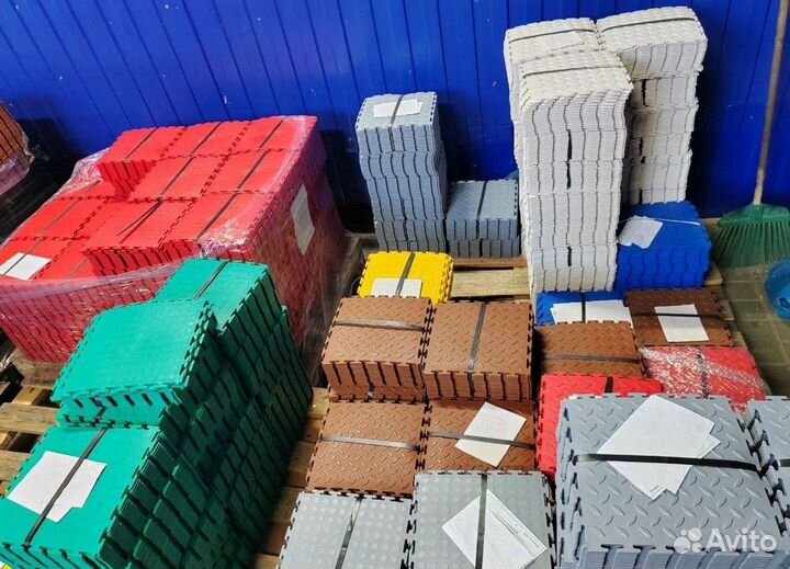 Модульная плитка пвх для гаража