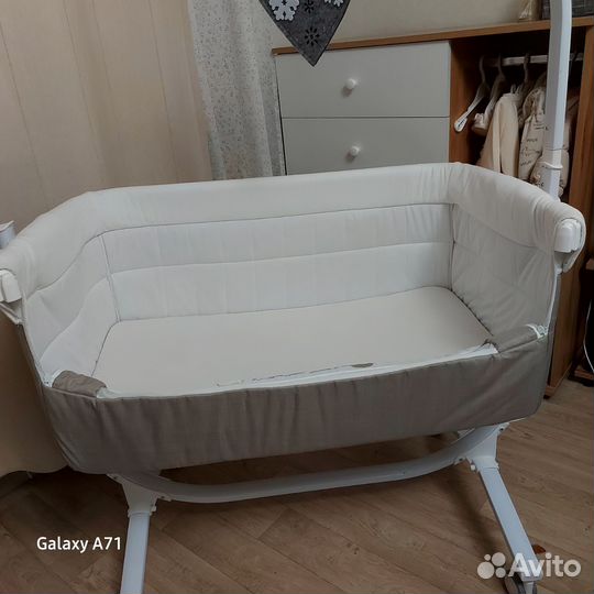 Детская кроватка люлька приставная