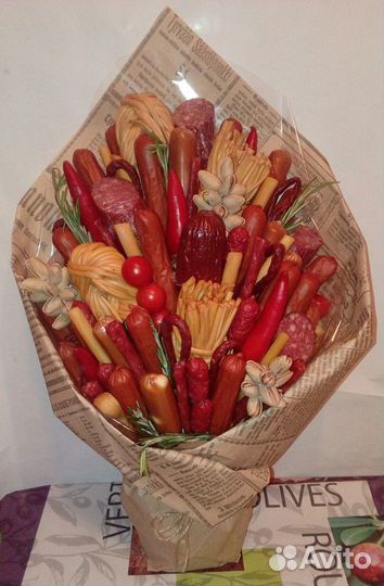 Букеты. Мясной, вкусный, съедобный,мужской,женский