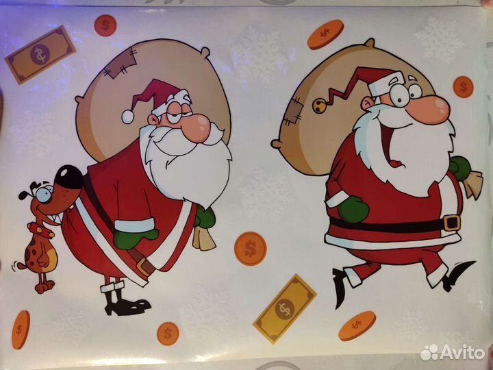 Новогодние наклейки