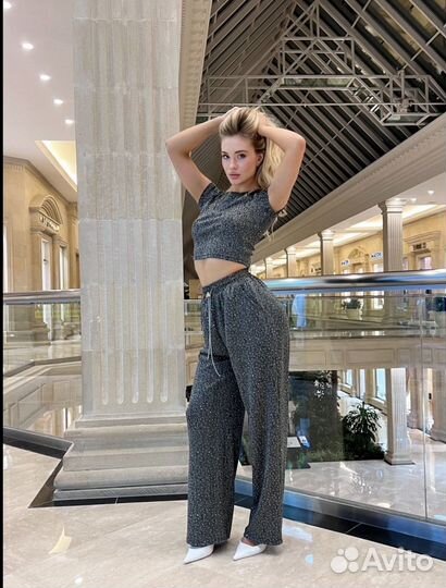 Мерцающий костюм miu miu