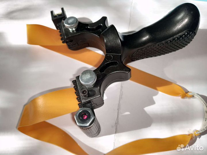 Рогатка с лазерным прицелом черная