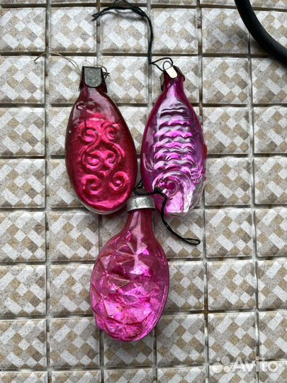 Елочные игрушки СССР «льдинки»