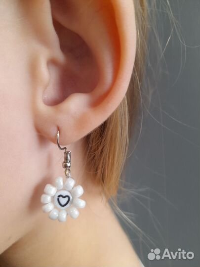 Серёжки из бисера