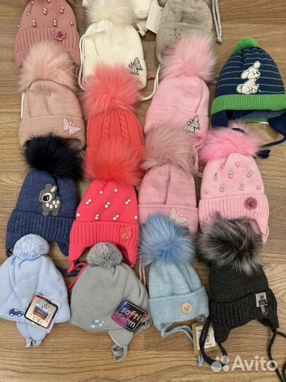 Шапки для новорожденных осень/зима