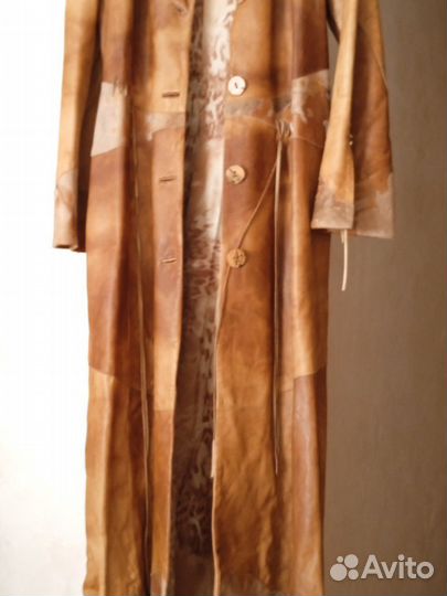 Кожаный плащ Silvano