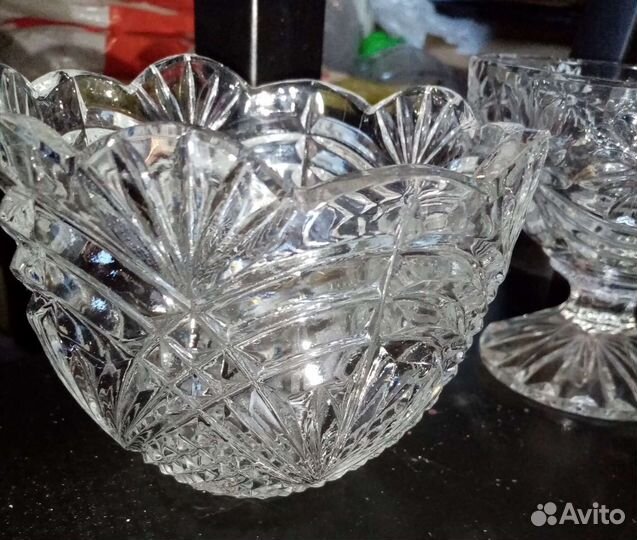 Вазы хрустальная СССР, 5штук