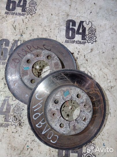 Тормозные диски передние Hyundai Solaris 1