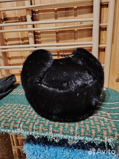 Шапка ушанка норковая мужская