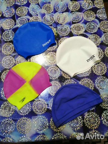 Шапочки резиновые для бассейна