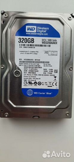 Жесткий диск Hdd 500gb WD-320 gb