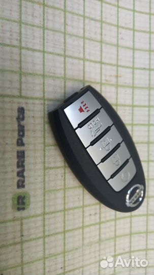 Ключ с чипом иммобилайзера Nissan X-Trail, Rouge