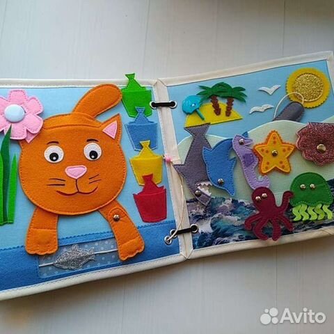 Развивающая книга из фетра