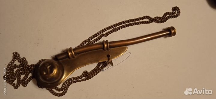 Дудка боцмана в футляре 1915 год