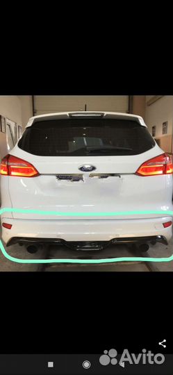 Бампер задний форд фокус 3 универсал zetec st