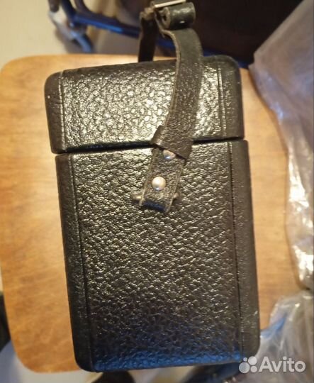 Кожаный кофр для кинокамеры Кварц СССР