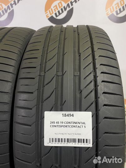 Continental ContiSportContact 5 245/45 R19