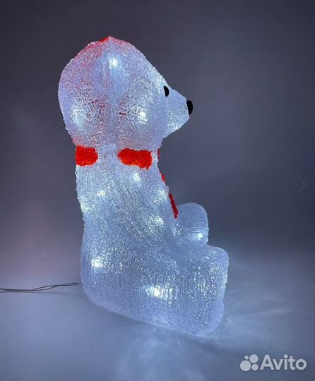 Светодиодный медведь акрил 30 LED 220v (новый)