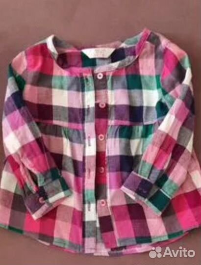 Рубашка для девочки. Размер 80