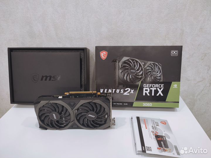 RTX 3060 12gb Видеокарта MSI ventus 2X