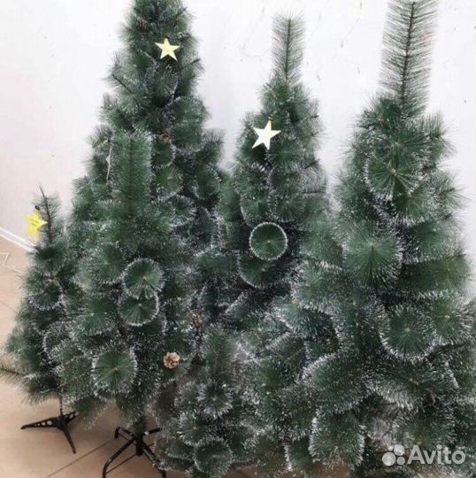 Новогодняя ёлка(ель) + гирлянда