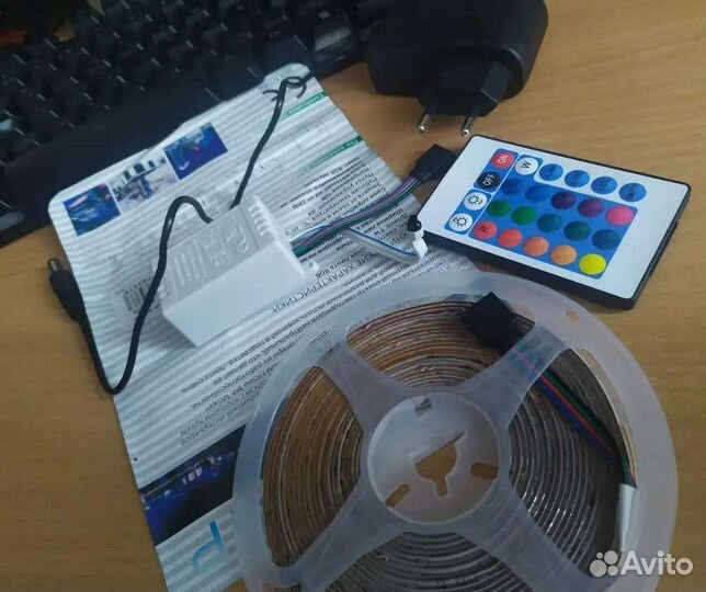 Светодиодная лента rgb led диодная подсветка 5м