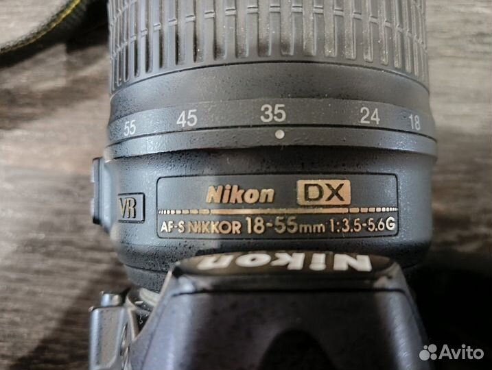Nikon d3100 зеркальный фотоаппарат + nikkor 18-55m