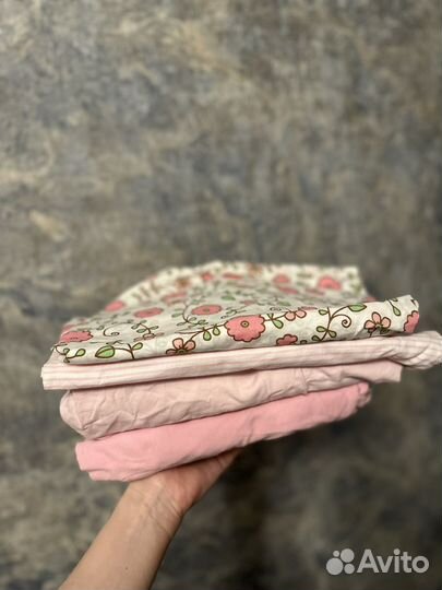 Простыни на резинке детские девочки 60*120 (новые)