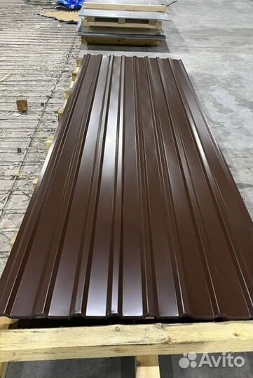 Профлист для крыши С20 шоколадный (3.5м.) пл6865