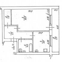 1-к. квартира, 34,4 м², 2/2 эт.