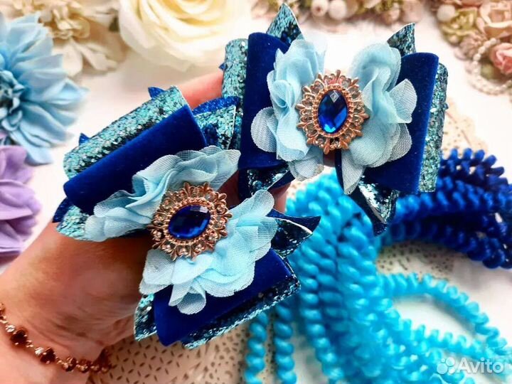 Бантики ручной работы из эко кожи