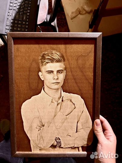 Выжигание портретов на дереве