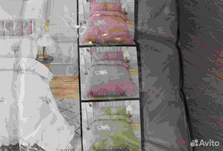 Постельное белье евро с готовым одеялом