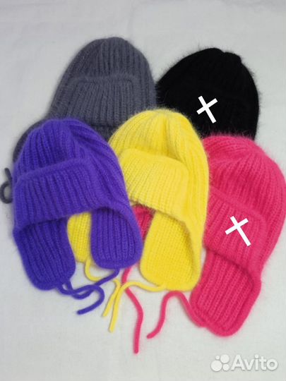 Шапка женская вязаная ручная работа