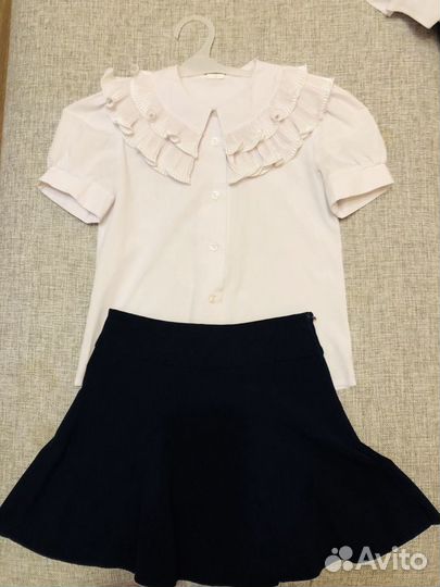 Школьные блузы/рубашки,юбка