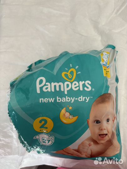 Подгузники pampers 2 new baby-dry