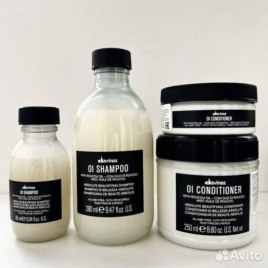 Davines OI shampoo, conditioner
