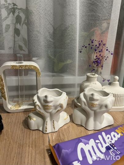 Статуэтки гипсовые, свечи,подарок,ручная работа