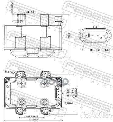 Катушка зажигания 24640002 Febest