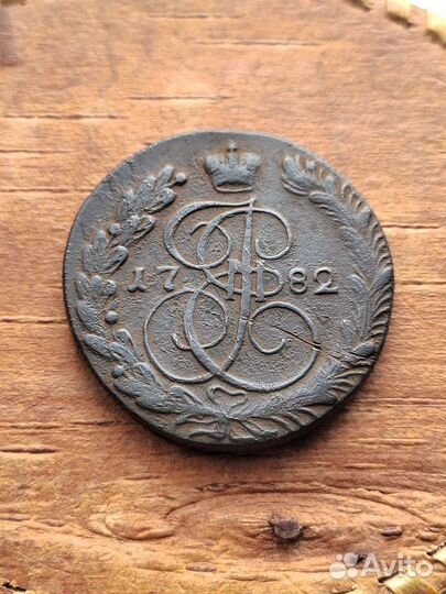 Монета 1782