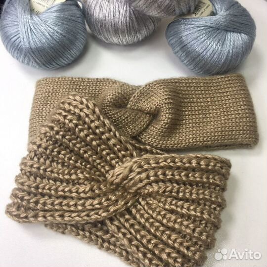 Повязка вязаная для головы