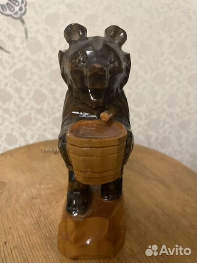 Медведь 17 см, диск здоровье Грация СССР сувенир