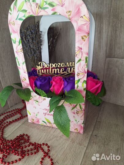 Подарочный букет из мыльных роз воспитателю,учител