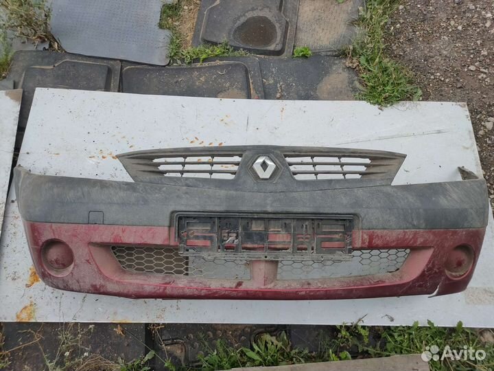 Бампер передний renault logan 1