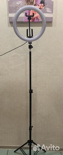 Кольцевая лампа со штативом