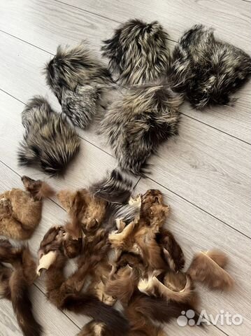 Мех Обрезки соболя и песца и норка
