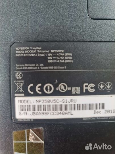 Ноутбук Samsung np350v5c