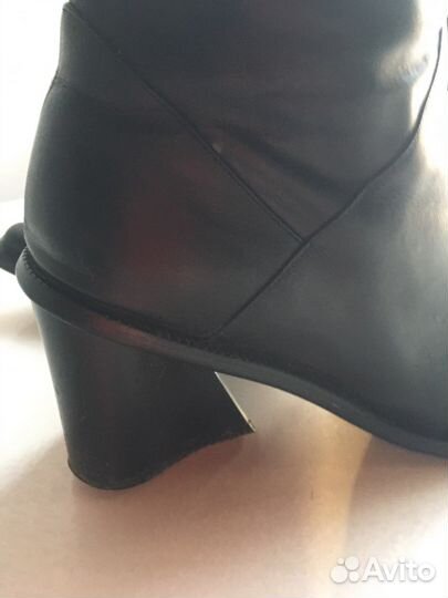 Сапоги. Нат кожа 40р(весна,осень)