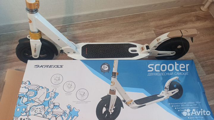Самокат двухколесный Крисс до 100кг