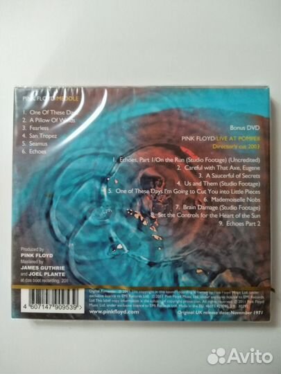 CD + DVD. Pink floyd. meddle